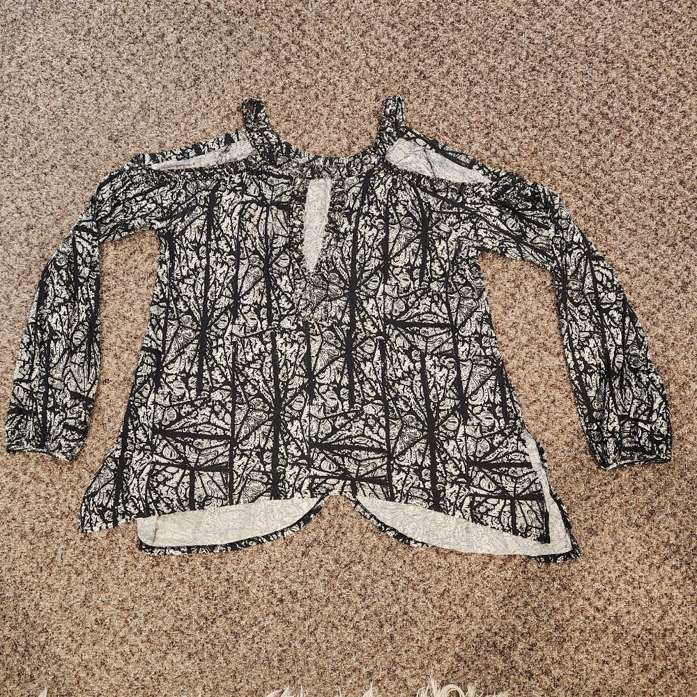 Free People Women's Pattern Top- Size Large